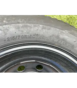 5x118 15" Fiat,Citroen,Peugeot gyári lemezfelni 215/70 R15C téli gumikkal 6