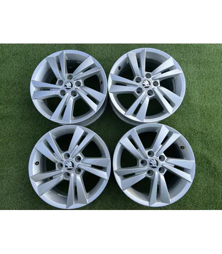 5x100 15" Skoda gyári alufelni 6Jx15h2 ET38 1
