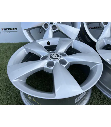 5x100 15" Skoda gyári alufelni 6Jx15h2 ET38 - Mobil Gumis 2