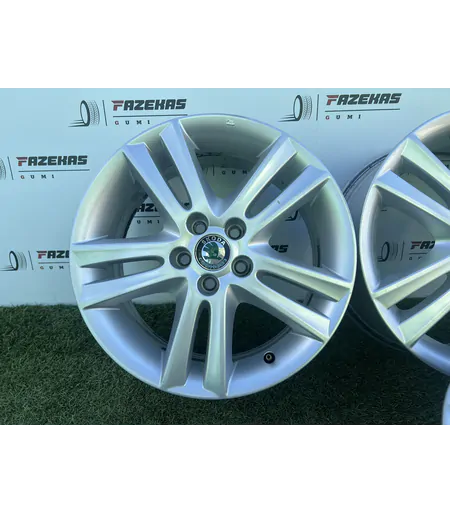 5x100 16" Skoda gyári alufelni 6,5Jx16h2 ET43 - Mobil Gumis 5