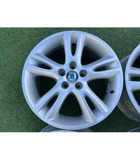 5x100 16" Skoda gyári alufelni 6,5Jx16h2 ET43 5