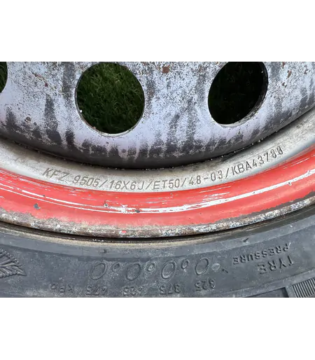 5x118 16" Fiat Citroen Peugeot gyári pótkerék lemezfelni 195/65 R16C nyári gumival - Mobil Gumis 3