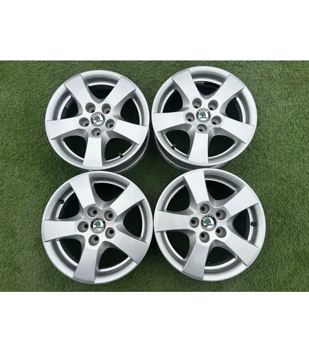 5x100 14" Skoda gyári alufelni 6Jx14h2 ET43 1