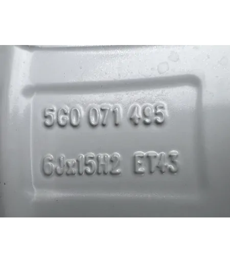 5x112 15" Volkswagen gyári alufelni 6Jx15h2 ET43 8