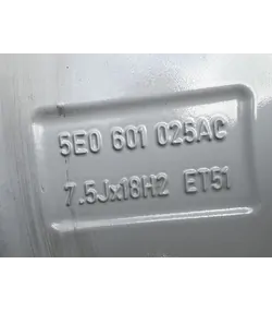 5x112 18" Skoda Octavia "Golus" gyári alufelni 7,5Jx18h2 ET51 7