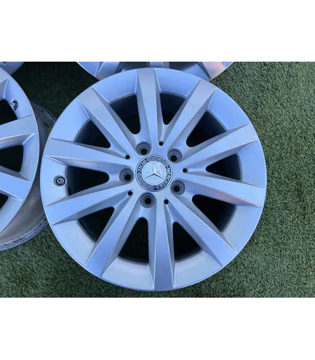 5x112 16" Mercedes gyári alufelni + TPMS 6,5Jx16h2 ET49 - Mobil Gumis 4