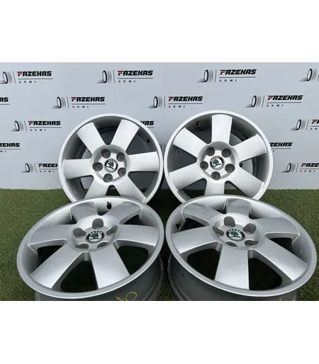 5x100 15" Skoda gyári alufelni 6Jx15h2 ET43 1