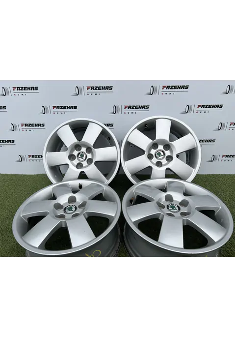 5x100 15" Skoda gyári alufelni 6Jx15h2 ET43