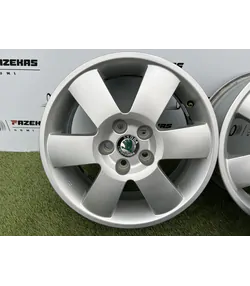 5x100 15" Skoda gyári alufelni 6Jx15h2 ET43 5