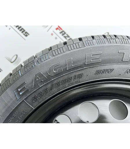 5x100 16" Volkswagen gyári lemezfelni pótkerék 205/55 R16 nyári gumikkal 4