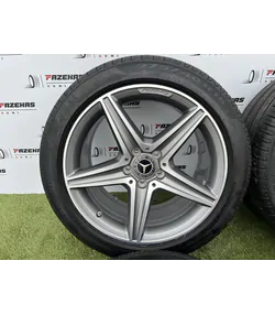 5x112 18" Mercedes AMG E-Class gyári kétszéles alufelni 275/40 R18 245/45 R18 nyári gumikkal 5