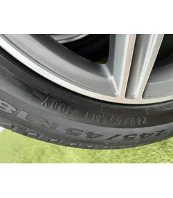 5x112 18" Mercedes AMG E-Class gyári kétszéles alufelni 275/40 R18 245/45 R18 nyári gumikkal 10