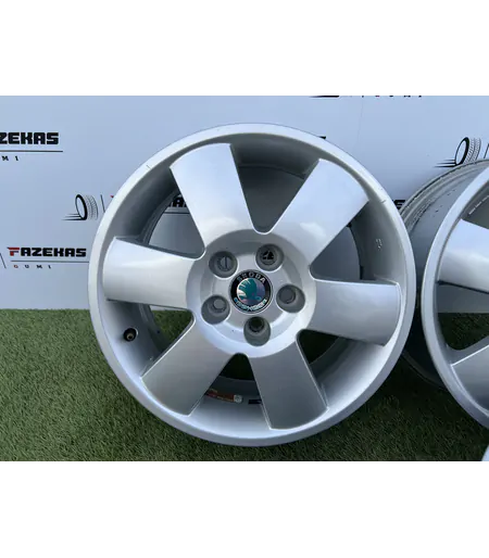 5x100 15" Skoda gyári alufelni 6Jx15h2 ET43 - Mobil Gumis 4