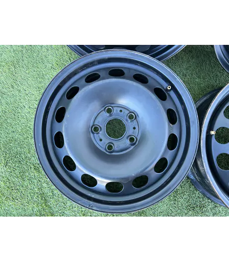 5x112 16" Volkswagen Audi gyári lemezfelni 6Jx16h2 ET48 - Mobil Gumis 2