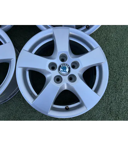 5x100 14" Skoda gyári alufelni 6Jx14h2 ET43 - Mobil Gumis 4