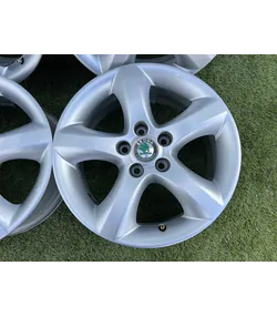 5x100 15" Skoda gyári alufelni 6Jx15h2 ET43 - Mobil Gumis 4