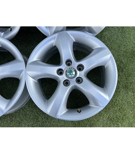 5x100 15" Skoda gyári alufelni 6Jx15h2 ET43 - Mobil Gumis 4