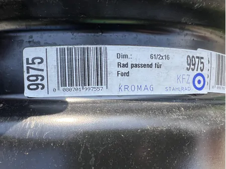 5x108 16" Ford gyári lemezfelni 6,5Jx16h2 ET52,5 6