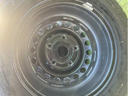 5x160 16" Ford Transit Custom gyári lemezfelni+TPMS újszerű 215/65 R16C téli gumikkal 9