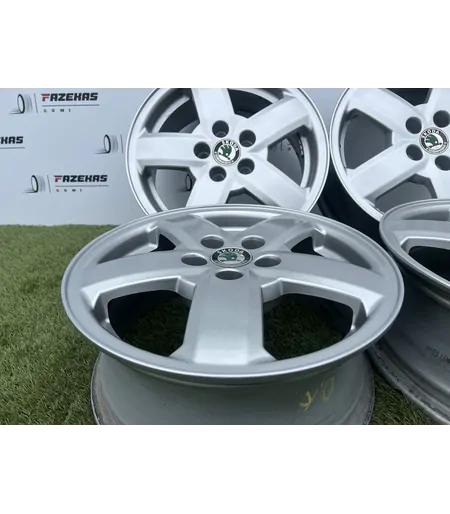 5x100 15" Skoda gyári alufelni 6Jx15h2 ET38 - Mobil Gumis 2